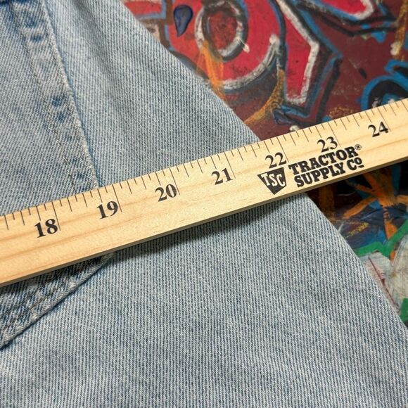 Y2K BCC Blues Distressed Light Wash Jeans - Men’s 36x30 - Camo-Lined Rips - Picture 10 of 13